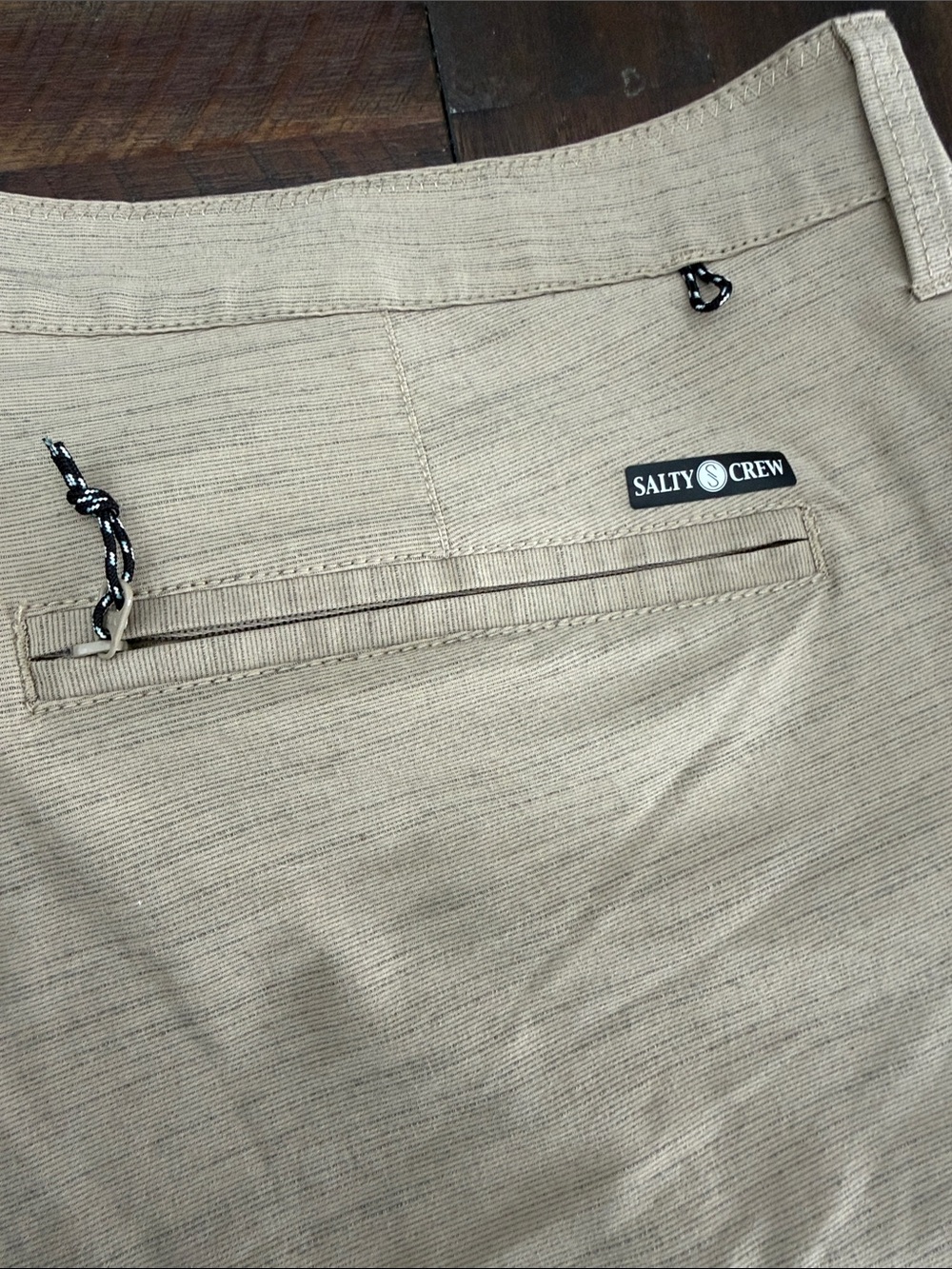 Salty Crew Khaki Flat-Front Performance Shorts - Picture 7 of 9